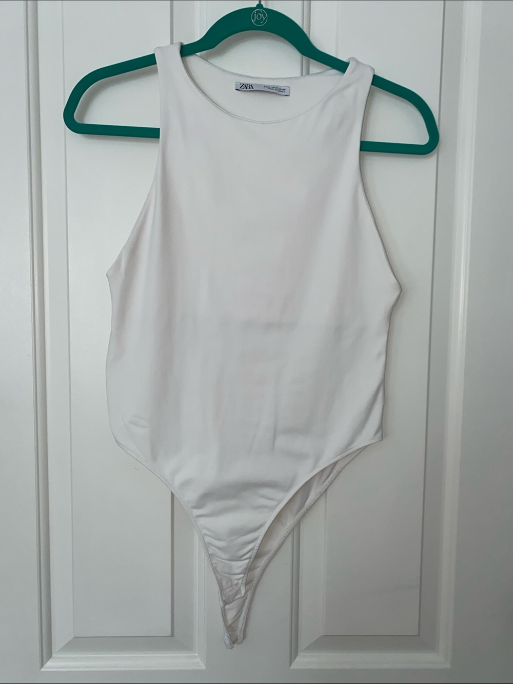 Zara White One-Piece Bodysuit